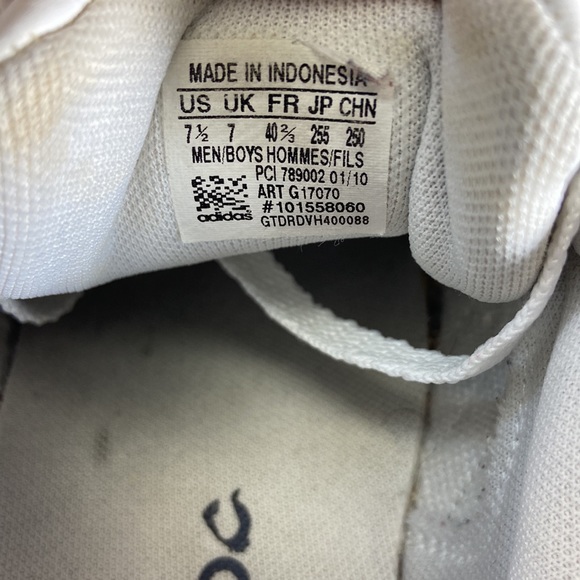 Adidas Superstar 2 Shell Toe Sneakers Navy Blue Stripes Men’s Size 7.5 - Picture 12 of 13